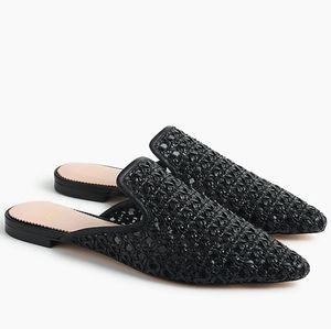 NWOT J. Crew woven mafina slide